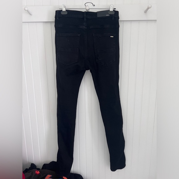 $2590 Rare Authentic Amiri Crystals with Ripped Details Skinny Jeans - Picture 5 of 13